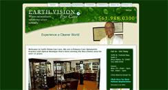 Desktop Screenshot of earthvisioneyecare.com